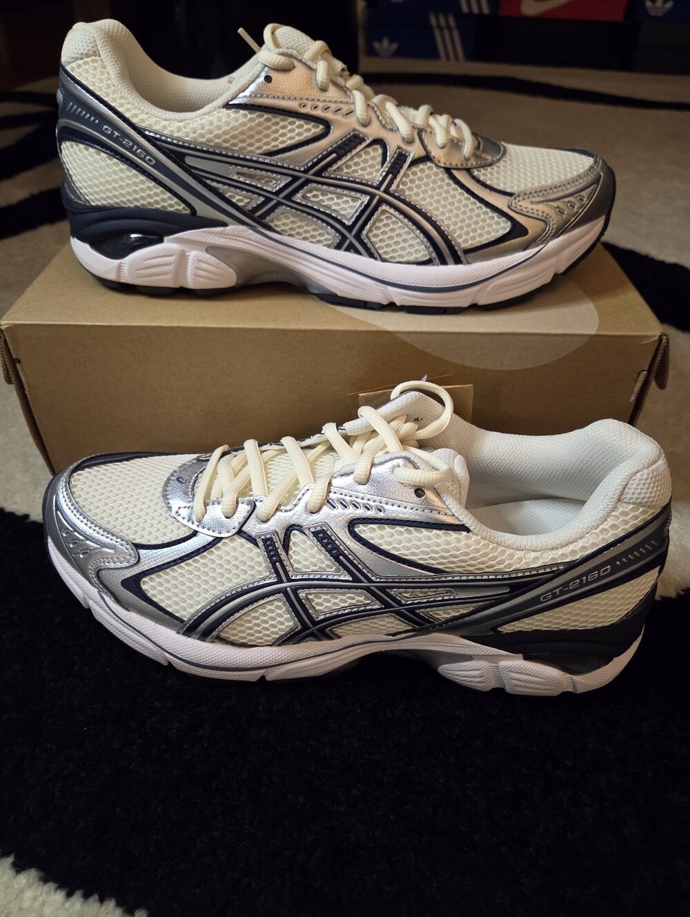 ASICS GT-2160 'CREAM/RAW INDIGO' SNEAKER SZ 10M/11.5W